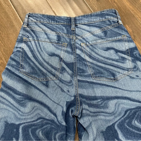 Wild Fable Blue Swirled Highest Rise Baggy Jeans size 2/26 - Picture 5 of 5